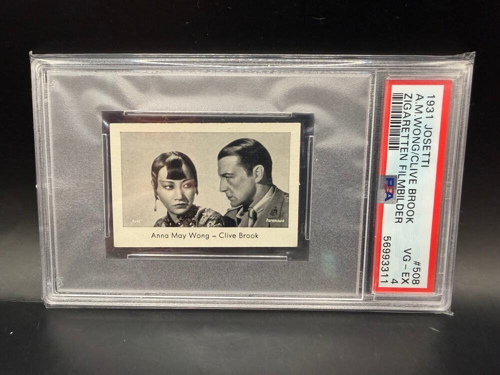 RARE 1931 Anna May Wong Josetti PSA 4 Highest Grade! Piccadilly Shanghai Express